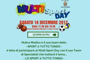 Nubra Medica e il suo team dello- SPORT A TUTTO TONDO -è lieta di partecipare al Multi Sport Day con il suo Team di Specialisti che tratterà il tema...-7